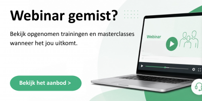 Bekijk opgenomen trainingen en masterclasses wanneer het jou uitkomt.